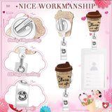 Rainbow Retractable Rotating Pull Stripping Clip Voucher or ID Buckle for Medical and Lab Practioners