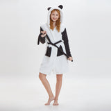 Cartoon Animal Pattern Ladies' Bathrobe