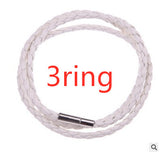 Men's Braided Genuine Leather Bracelet, Stainless Steel Beads, Charm Band for Boys