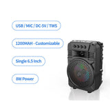 Bluetooth Speaker, Outdoor Portable Microphone Card Subwoofer