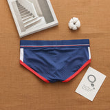 Men's Sexy Low Waist Breathable Ice Silk Mesh Comfortable Fashion Trendy Briefs (Pack of 2)
