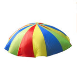 Kindergarten Sports Activities for Children, Early Education and Outdoor Equipment and the Rainbow Umbrella