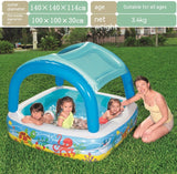 Sunshade Family Paddling, Inflatable Swimming Pool for Children
