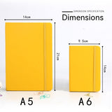 PU Leather Business Notebook with Strap – A5 A6 Notepad 100 Sheets Journal