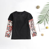 Kids Tattoo Sleeve T-shirt – Stretchable Fashion Arm Cover Tee for Boys