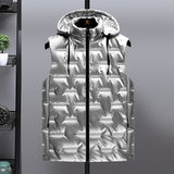Men's Glossy Down Cotton Thermal Vest