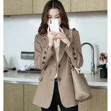 Loose Leisure All-matching Mid-length Coat Top for Women
