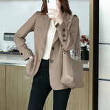 Loose Leisure All-matching Mid-length Coat Top for Women