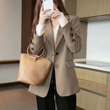 Loose Leisure All-matching Mid-length Coat Top for Women