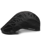 Men's Mesh Beret Hat, Summer Breathable Quick Dry for Women, Newsboy Detective Gorra Boy Chef Restaurant Work Casquette