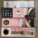Wireless Smart Sports Device, Bluetooth Calling, Large Screen, Diamond Studded Watch