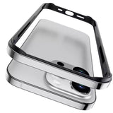 Straight Edge Four-corner Drop-resistant Aluminum Alloy Frame Phone Case (Smartphone not Included)