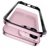 Straight Edge Four-corner Drop-resistant Aluminum Alloy Frame Phone Case (Smartphone not Included)