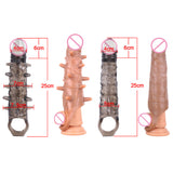 Extended Cover, Barbed Thick Penis Ring