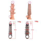 Extended Cover, Barbed Thick Penis Ring