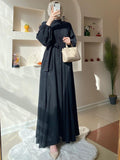 Solid Color Muslim Women's Clothing Dress