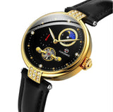 Women's Fashion, Hollowed-out Mechanical Movement Watch