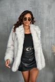 Autumn and Winter, Women's Toka Fur Collar Coat