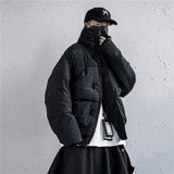 Down Cotton Stand Collar Padded Coat, Jacket for Men