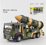Chariot Rocket Launcher, Missile Car Simulation Alloy Toy Model