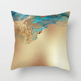 Nordic Watercolor Gold Foil Texture Printing Pillowcase or Cover