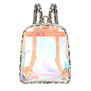 Laser Snake Pattern Backpack