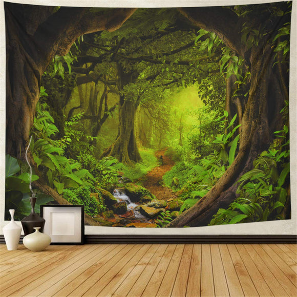 Big Tapestry Beautiful Natural Forest Large Wall Hanging Hippie Bohemian Wall Tapestries Mandala Wall Art Decor