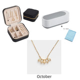 Ultrasonic Cleaning Machine, High Frequency Vibration Jewelry Glasses Watch Ring Dentures Washing Cleaner