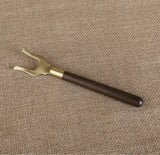 Iron Kettle Fork with Ebony Handle – Tea Ceremony Anti-scalding Copper Kettle Lifter