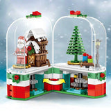 Revolving Christmas House, Assembled Building Blocks