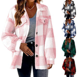 Women’s Fashion, Button-up Plush Jacket or Coat