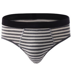 Men's Pure Cotton Mid Rise Triangle Briefs (Pack of 2)