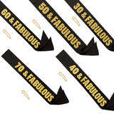 Reusable Birthday Party Front Cloth Straps, Decoration Banner (Pack of 6)