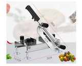 Universal Adjustable Food Slicer with Ergonomic Handle, Alloy Steel Blade & Strong Suction Base