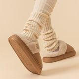 New Plush Slippers for Women/Men, Winter Warm Home Slippers, Indoor Thick-soled Fleece Slip-ons