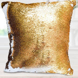 Custom Photo Cushion Cover, DIY Personalized Sequin Luminous Pillowcase, Room Decoration