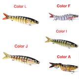 Pike Fishing Lures, Artificial Multi Jointed Sections, Hard Bait Trolling Pike Carp Fishing Tools