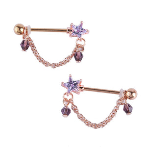 Metal Color Diamond Nipples' Jewel