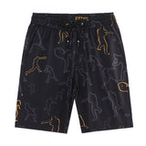 Casual and Versatile Thin Print Beach Pants