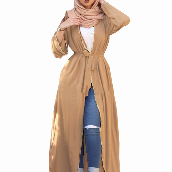 Bandage Cardigan Robe, Muslim Dress