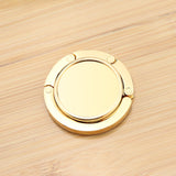 Portable Round Metal Foldable Table Handbag Holder Alloy Accessory for Women (Pack of 3)