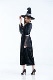 Women Scary Witch Costumes, Adult Sorceress Cosplay Dress for Halloween, Women's Magic Moment Carnival Fancy Dress