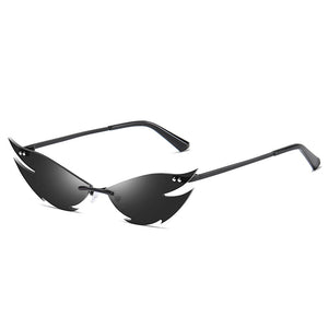 Rimless Cat Eye Sunglasses