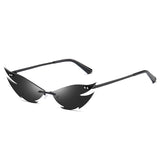 Rimless Cat Eye Sunglasses