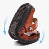 Men's Closed Toe Sandals, Summer Adjustable Slides Slippers, Fashion Beach Shoes