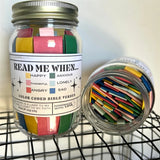 Handmade Bible Verses Jar, 67 Color-coded Bible Verses about Emotions and Feelings, Display a Godly Gift of Christ