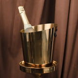 Inclined Stainless Steel Ice Bucket, Household Beer Container