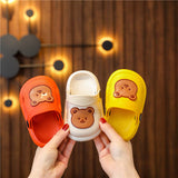 Summer New Cute Bear, Baby Girl and Boys', Soft Bottom Non-slip Home Bathroom Sandals