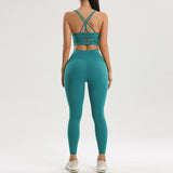 Women's Exercise Workout Outfit, Yoga Running Two-piece Suit