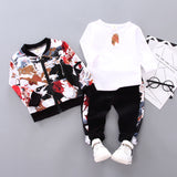 Boys' 3-Piece Winter Outfit Set – Jacket, T-shirt & Pants, Kids' Clothing Set